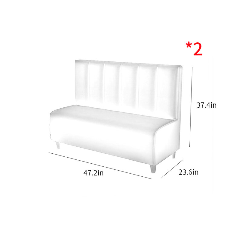 Banc rembourré en similicuir, Vert