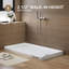 Base de bac de douche en alcôve avec drain central l 60 po x P 32 po