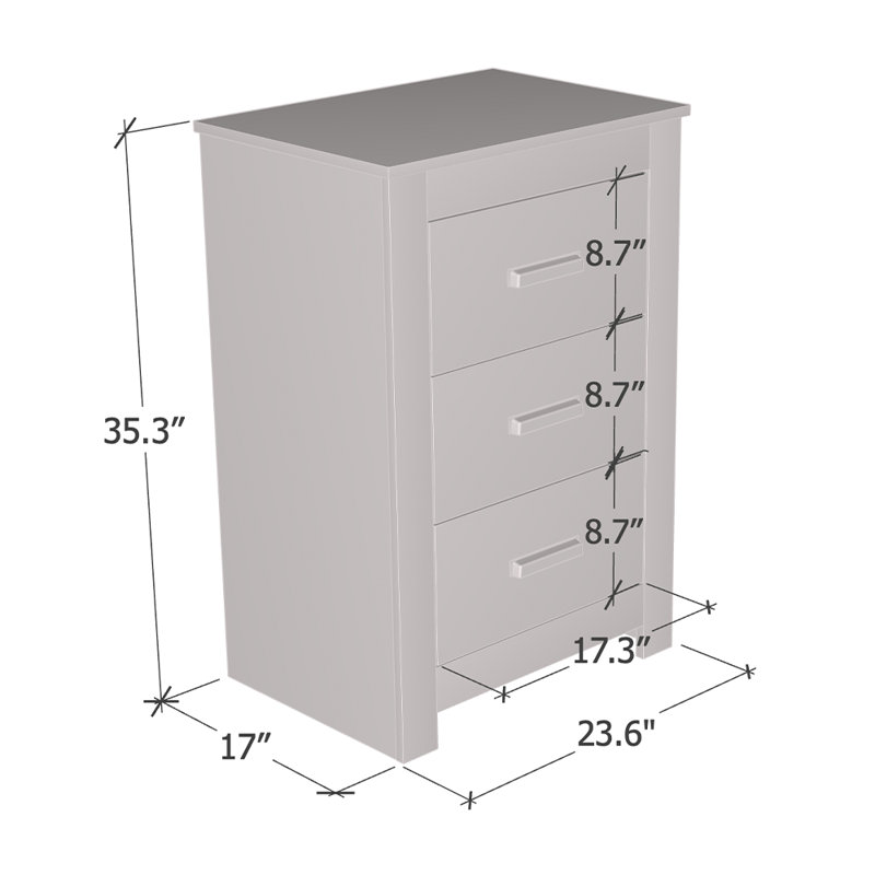 Commode 23,6 po avec finition mate