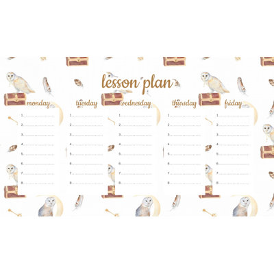 Magnetic Lesson Plan Mysterious Owls