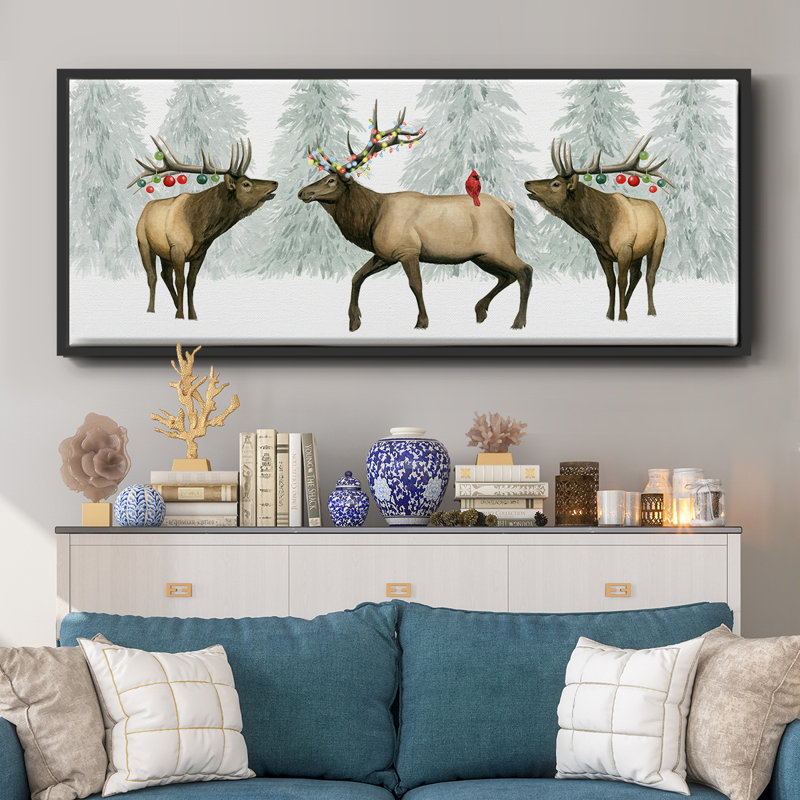 Collection Festive Forest, toile en D encadrée, H 12 po x l 30 po