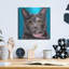 «Pinky Cat» par Carolee Vitaletti, art mural en métal-101656850