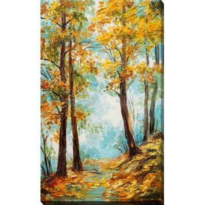 Autumn Trees - Wrapped Canvas Print