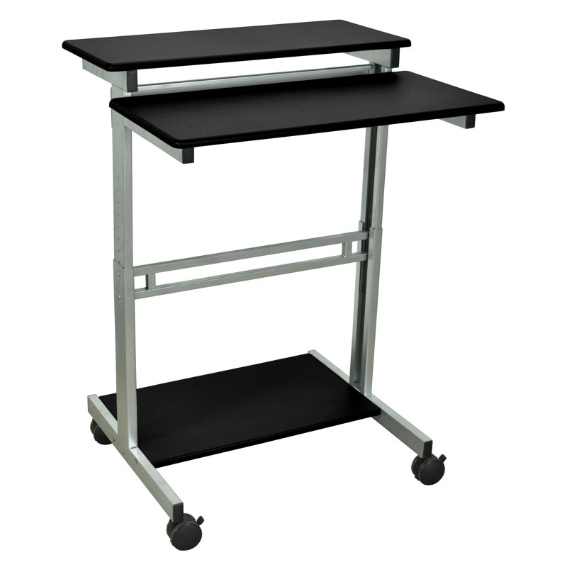 Westberg Metal Base Standing Desk, Black
