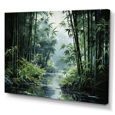 Art du Japon, forêt de bambou - Art mural du Japon