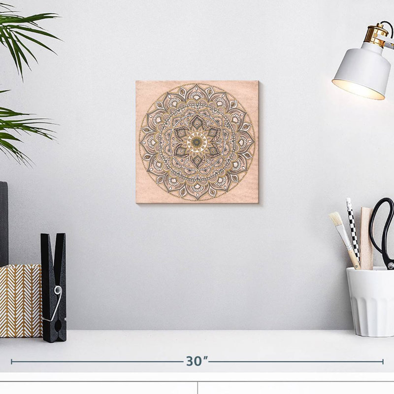 Blush Mandala, 10" H x 10" W