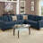 4 Piece Polyfiber Modular Sectional Sofa