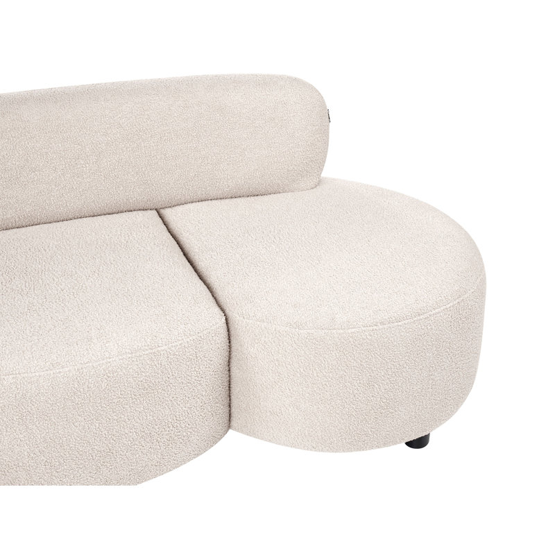 Sofa, Beige Polyester