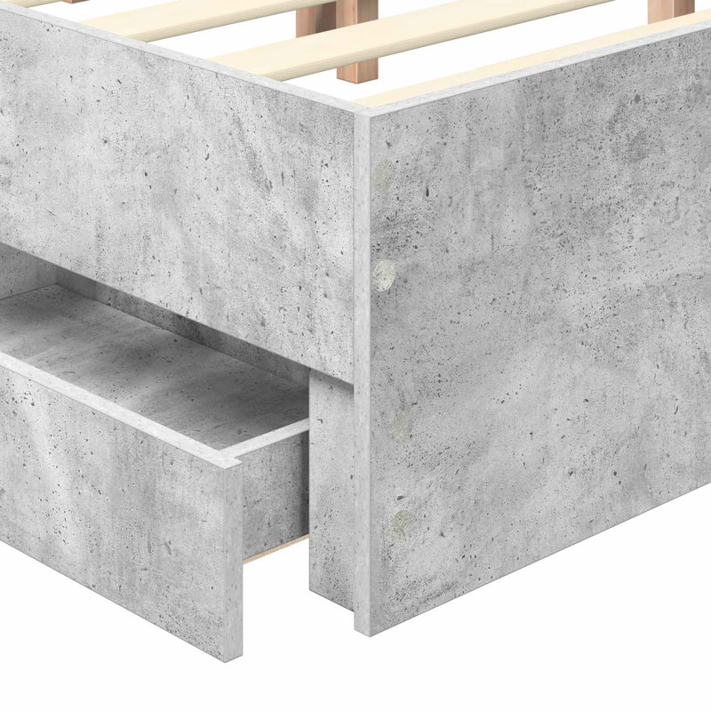 Bed, Concrete Grey, Super King (6')