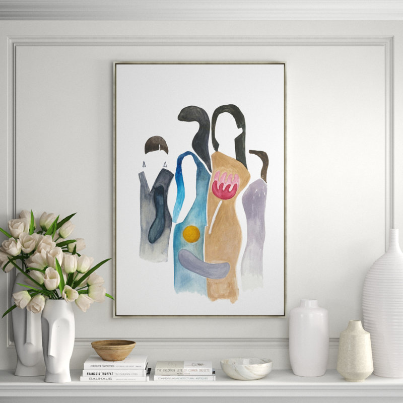 A Day Painting by Helen Parker, Glass Coat, 46.5" H x 31.5" W