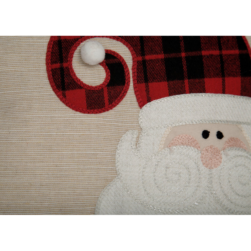 Oreiller de Noël HOHOHO, 13 par 13 pouces