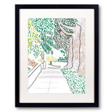 Sidewalk In Shade Print by Deborah Blum