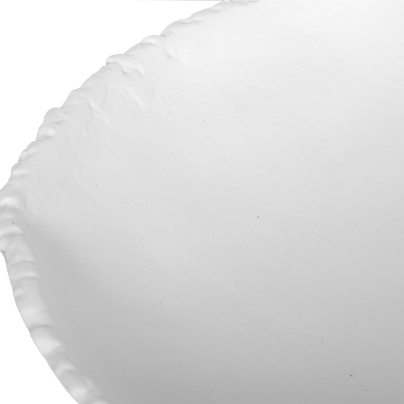 Matte White Christmas Winter Sculpture Bowls Set