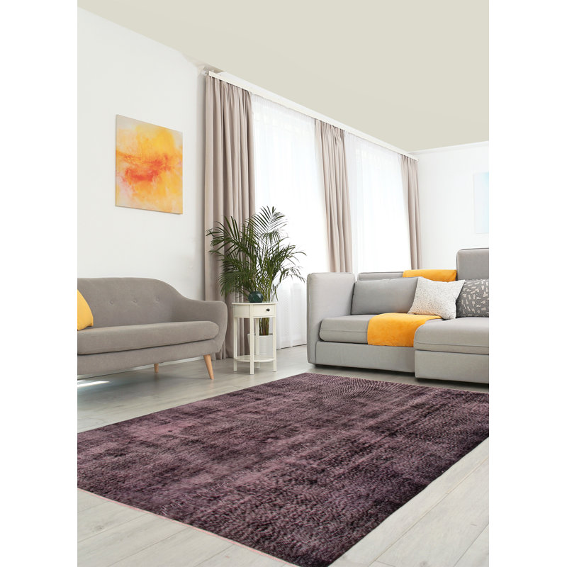 Tapis unique en laine noué à la main 2000 pi 5 pi 7 po x 7 pi 10 po Olexus