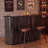 63-Inch Home Bar Unit Wine Bar Table for Home Pub, Bistro, Rustic Brown-1036803029