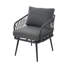 Outdoor Conversation Set 4 Places With 1 Sofa, 2 Chairs And 1 Coffee Table Beige-1263225947-1263225944