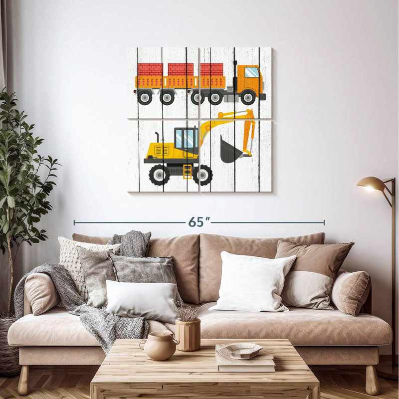 Ashelle Tractor And Trucks II, 38" H x 38" W