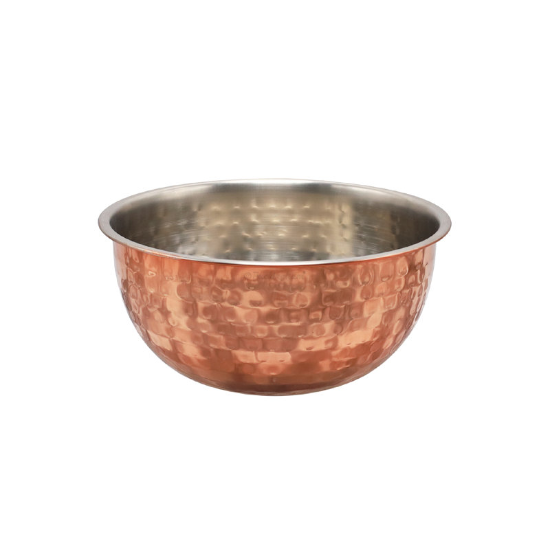 Buckingham Stainless Steel Mixing Bowl Hammered & Copper Finish  , 18cm