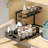 Expandable Under-Sink Storage Shelf With Sliding Basket Drawers For Kitchen Organization