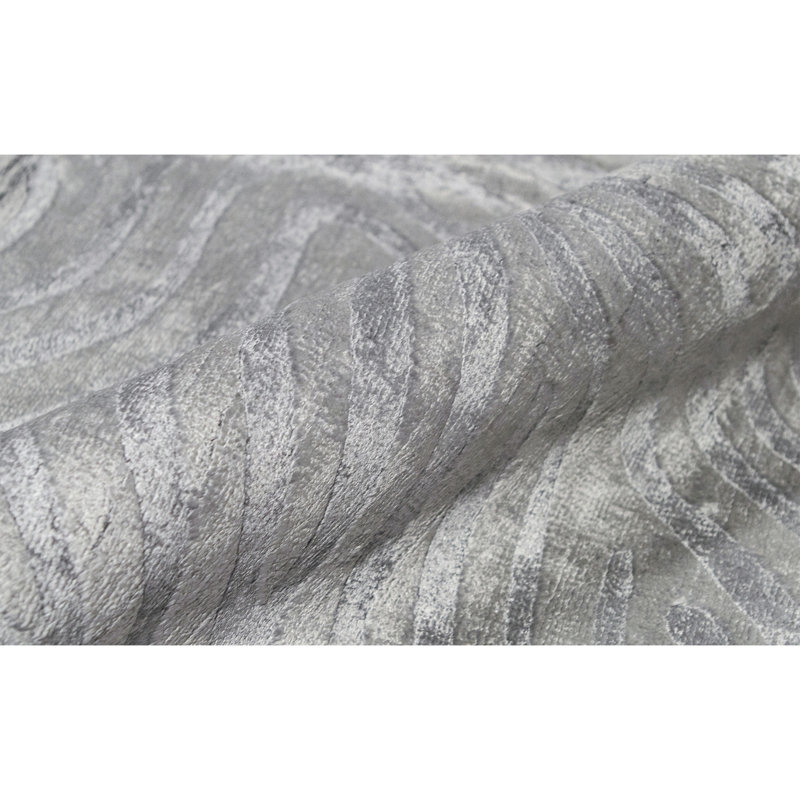 Hand-Knotted High-Quality Gray Area Rug