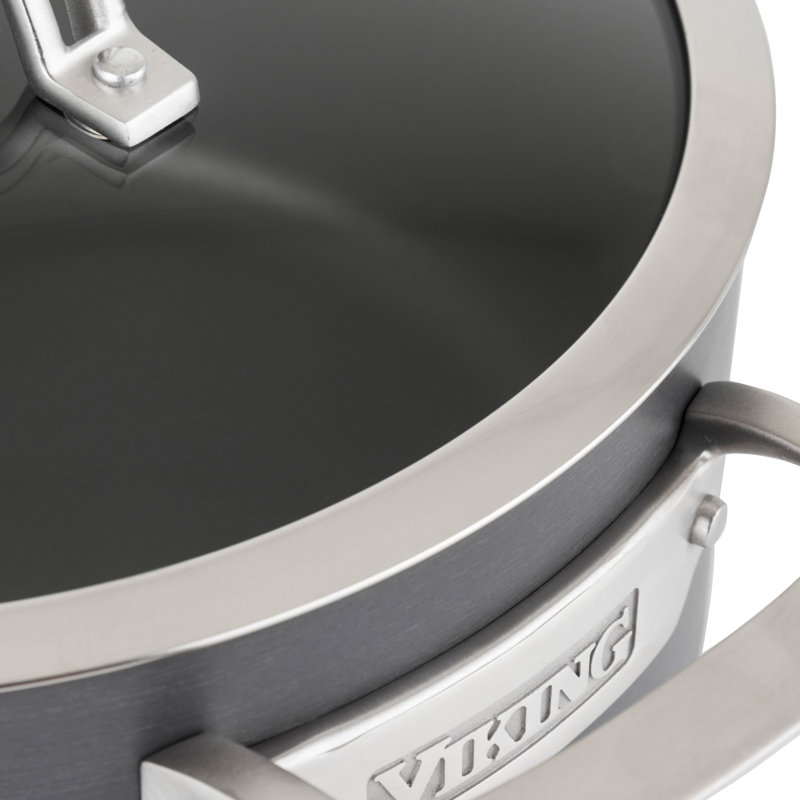 Viking 10-Piece Hard Anodized Nonstick Cookware Set with Glass Lids