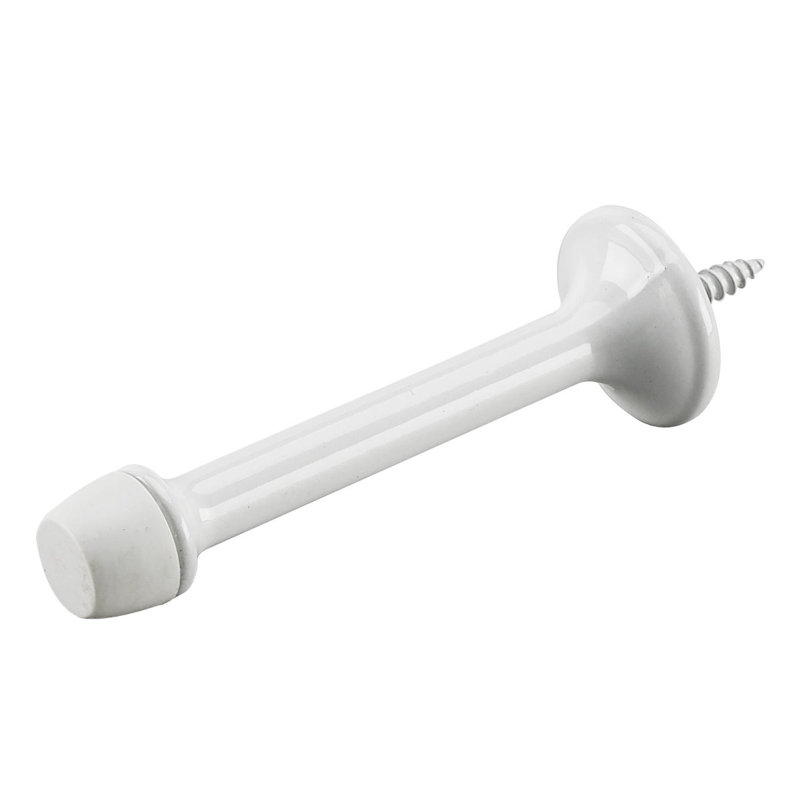 Butée de plinthe rigide en acier, Blanc