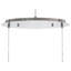 Graford 2 - Light Silver Drum Pendant