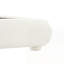 Lit tapissier en tissu de style crème-129228681