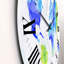 Carte du monde en bleu - horloge murale moderne-60327930-70801629