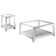 Alvord 2-Piece Mirrored Coffee And End Table Set Silver