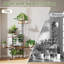 Support à plantes à 8 niveaux pour plantes d'intérieur, organisateur de tablette d'angle avec finition brun rustique pour le salon, le balcon et le patio