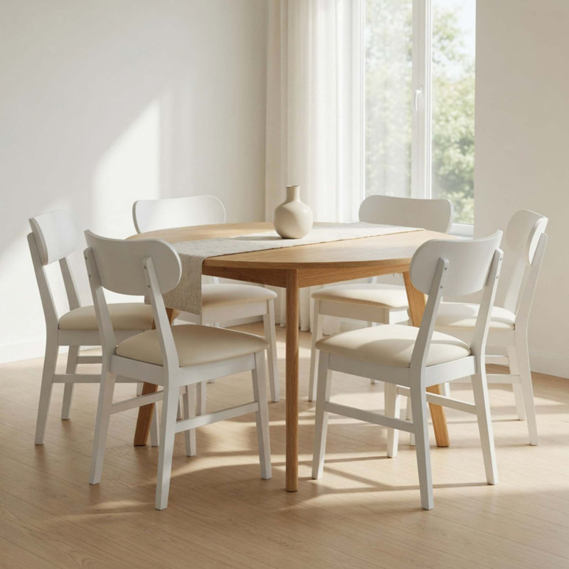 Modern Dining Chairs Set of 2 with Ergonomic Support