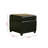 Aleyza Standard Faux Leather Flip Top Ottoman in Black, 16'' H X 18'' W X 18'' D-666445369