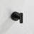 Matte Black Aluminium Wall Mounted 5 Piece Bathroom Towel Rack - Quality Material, Corrosion For Different Rooms Simple Setup Modern Mount And Various Locations Easy To Install-1597778985