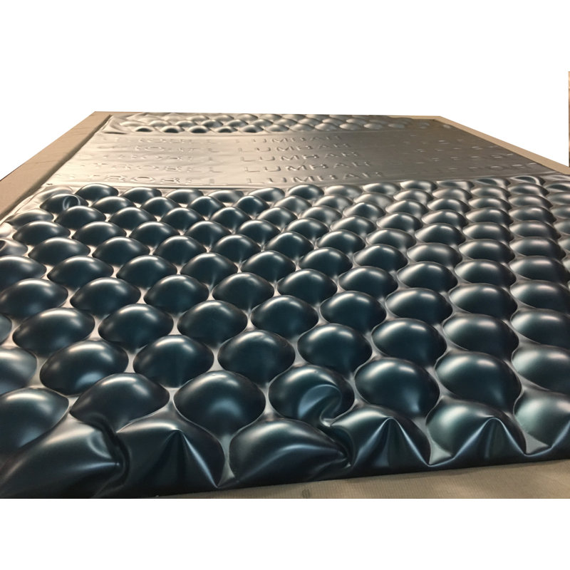 Matelas pour lit d'eau à rebord profond sans ondulation 20 po Boulder, Très grand, Vinyle chocolat