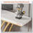 Faux Marble Entryway Table  Console Table