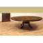 Round Mahogany Wood Dining Table