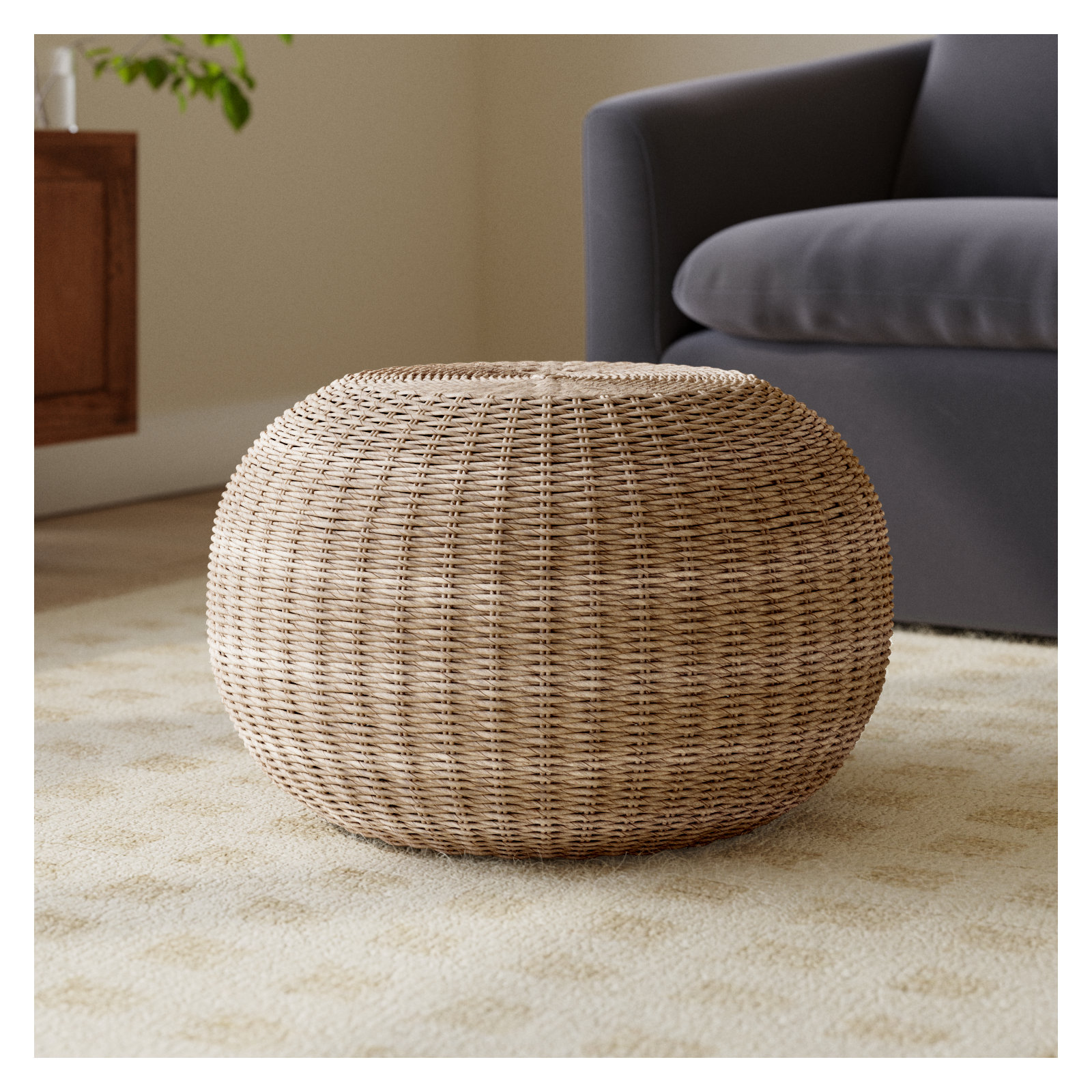 Dormody Accent Stool, Brown