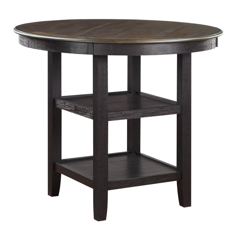 Table de hauteur comptoir 1Pc avec 2X présentoirs de mobilier de style transitionnel