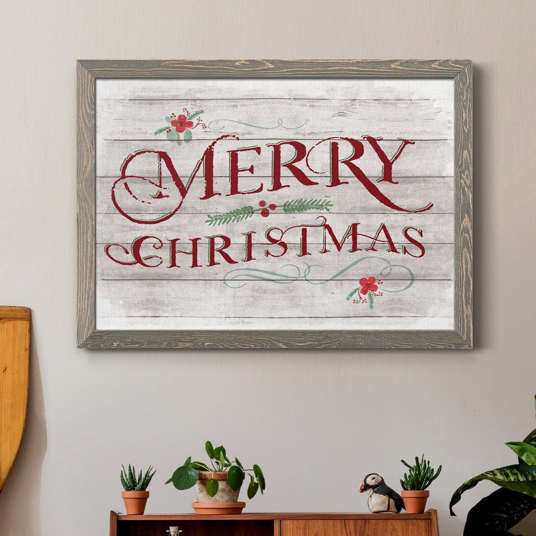 " Merry Christmas " The Holiday Aisle® Frame