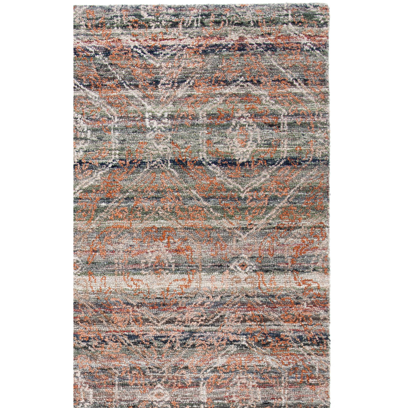 Marquee Hand Tufted Performance Geometric Rug, Square 6'
