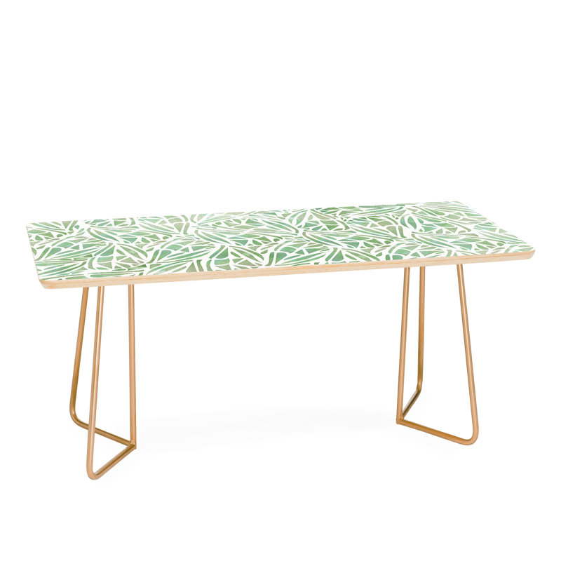 Table basse à ailes grands papillons rêve, Or