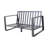 Double With Matching Rectangular Coffee Table, Yb15052, Beige Cushions, Aluminum, Living Room Ensemble Stylish And Table Brown Interior Furnishing Object
