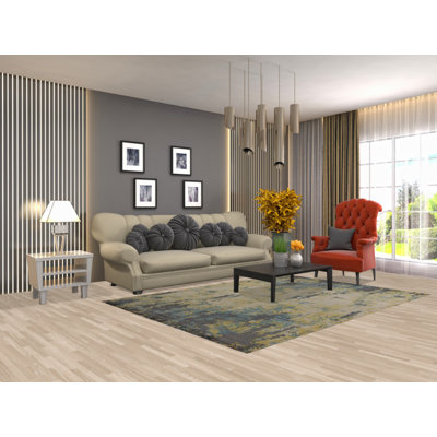 All-Over Modern Abstract Area Rug 6x8