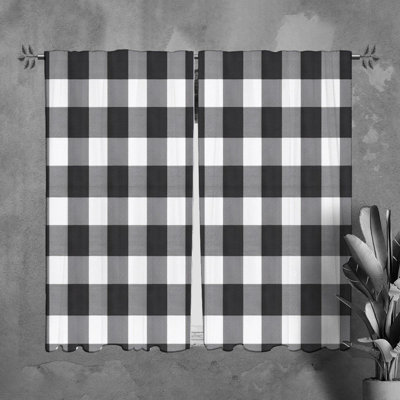 Paire de rideaux obscurcissant en polyester Stevn