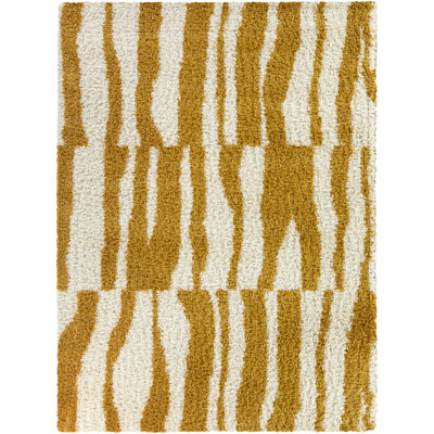 Tapis doré à poils longs Demeter