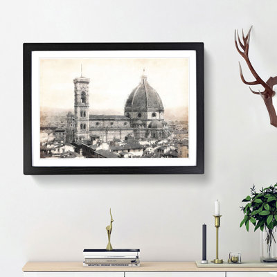 Florence Cathedral in Italy - Picture Frame Graphic Art Print