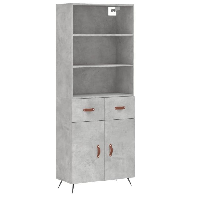 Storage Cabinet, Concrete grey