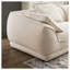 Canapé modulaire beige à 4 places avec housses de flanelle amovibles, structure en bois massif, style nordique moderne
