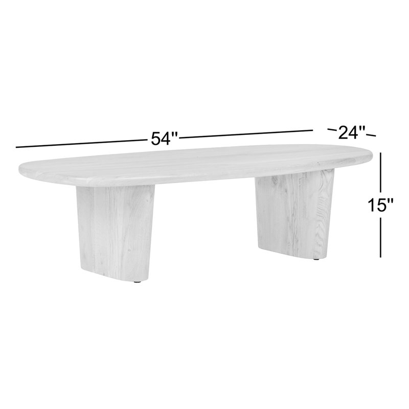 Sorcha Elize Laurel Coffee Table, Charcoal, Black